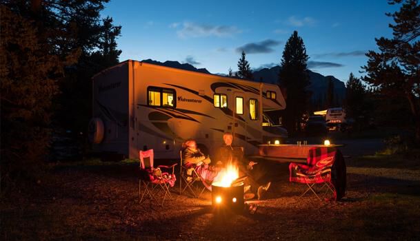 RV At Campsite